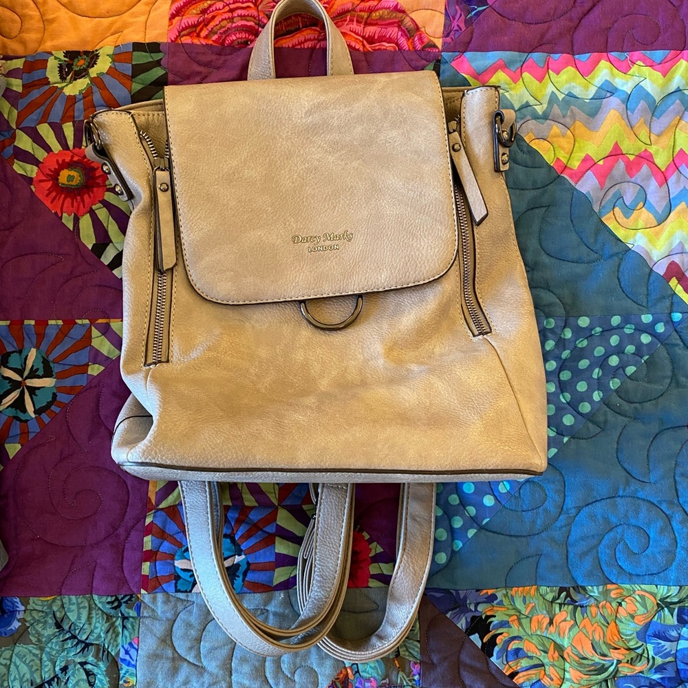 EUC Darcy Marks Vegan leather backpack
